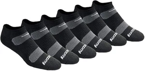 Saucony Men's Rundry Mesh Ventilating Comfort Fit Performance No-Show Socks, Ava - Picture 1 of 4