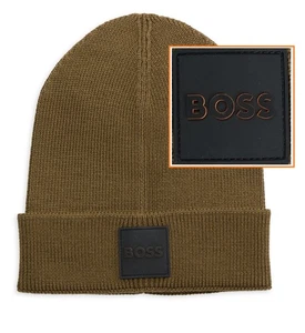 NUEVO CON ETIQUETAS BOSS Hugo Boss (Etiqueta Naranja Hugo Boss) Con Logo Insignia Gorro - Imagen 1 de 7