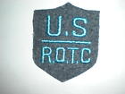 US ARMY 1950&#39;S ERA ROTC PATCH - LT BLUE ON BLUE