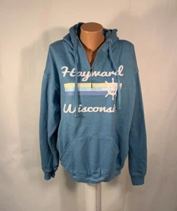 Ragwear womens XL usa Graphic Hoodie Hayward Wisconsin Pullover Zip - Picture 1 of 8