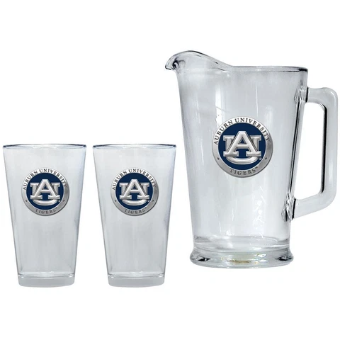 Auburn University Tigers Pitcher and 2 Pint Glass Set Beer Set Cover