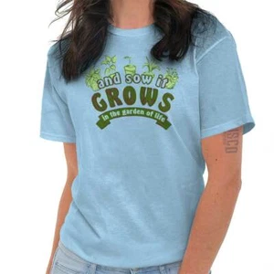 And Sow It Grows In The Garden of Life Plant Womens Graphic Crewneck T Shirt Tee - Picture 1 of 10