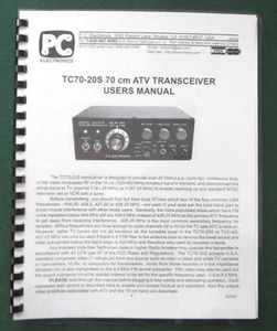 PC Electronics TC-70-20S Manual de instrucciones: ¡Cubiertas protectoras y encuadernadas en peine! - Imagen 1 de 1