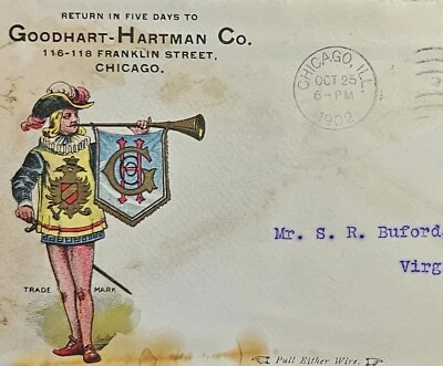 RYE WHISKEY / LIQUOR - MULTICOLOR 2-SIDED AD Cover CHICAGO to MONTANA - SCARCE! - Image 1 of 3