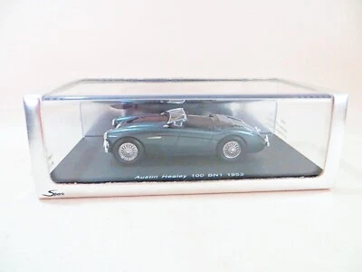 SPARK S0801 '1953 AUSTIN HEALEY 100 BN1, DARK SILVER' 1:43. MIB/BOXED - Image 1 of 4