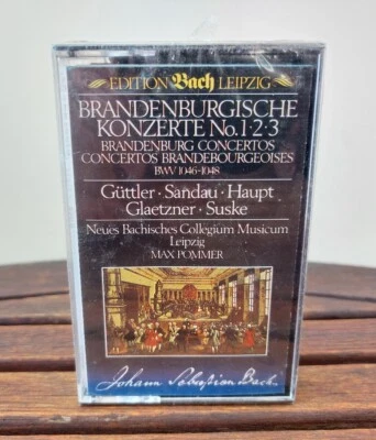 Bach Edition Leipzig Brandenburgische Konzerte 1-3 Kassette Tape MC NEU... - Bild 1 von 3