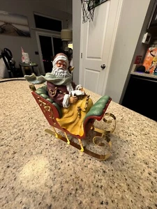 Rare Thomas Kinkade "A Visit From St Nicholas" figurine Hamilton Collection 2003 - Picture 1 of 3