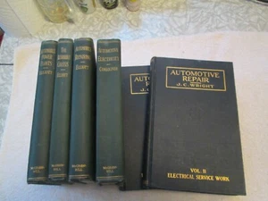 4 V Elliot's Automobile Series(1923) & Automotive Repair by Wright (1923) - 2V - Picture 1 of 10