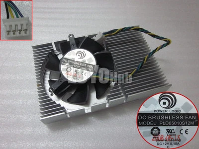NEW Zotac 9400GT GT210 GT520 graphics card fan heatsink PLD05010S12M 4-Pin  - Image 1 of 4