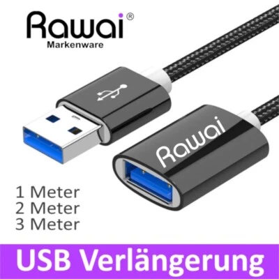 USB Kabel Verlängerungskabel USB 2.0 USB 3.0 Kabel A-Stecker zu A-Buchse Usb gut - Bild 1 von 2