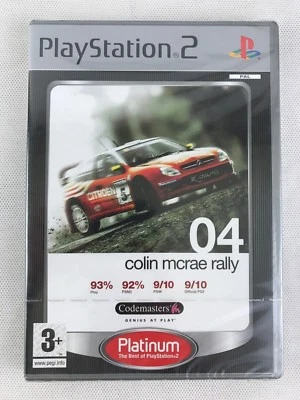 PS2 Colin McRae Rally 04 Platinum, UK Pal, New & Factory Sealed, Small Tear - Image 1 of 4