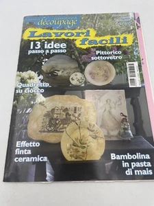 Gli speciali di Laboratorio di Découpage n 2 2006 quadretto su ciocco pittorico - Picture 1 of 2