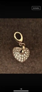 Jette Joop Charms Silber Vergoldet Herz Zirkonia Rarität - Bild 1 von 2
