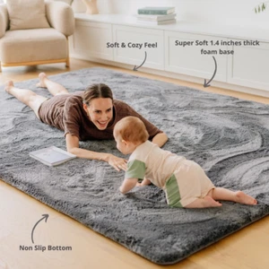 Deluxe Shaggy Relax Mat - 35mm Memory Foam - Picture 1 of 44