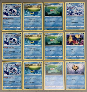 🟣Pokemon Card Lot🟣Evolving Skies (2021)🟣Water Type: Wishiwashi Lotad Lombre  - Picture 1 of 5