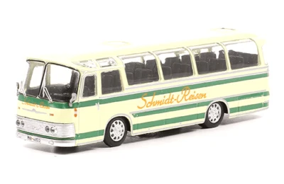 Neoplan Germany Schmidt Reisen Bus Rare Diecast Scale 1:72 With Stand + Magazine - Image 1 of 4
