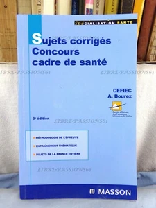 KORRIGIERTE THEMEN WETTBEWERB GESUNDHEITSRAHMEN, CEFIEC, A. BOUREZ, EDITIONS MASSON 2003 - Bild 1 von 11