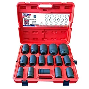 Genius Tools 16pc 1" Dr.Mertic DEEP Impact Socket Set Made in Taiwan 24-65mm - Picture 1 of 1