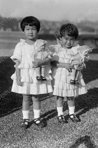 Oriental Toddler Girls Frills And Dolls Professional Photo Lab Reprint - Picture 1 of 1