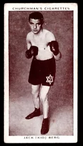 1938 Churchman's Boxing #4 JACK KID BERG VG+ - NO CREASES - Bild 1 von 2