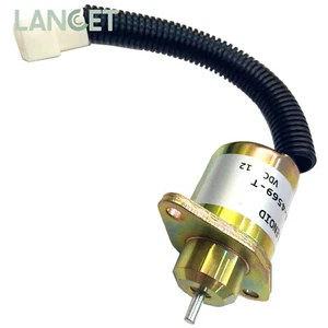 Fuel Shut Off 12V Shutdown Solenoid SA4569T Fits Kubota Yanmar Synchro Start - Picture 1 of 8