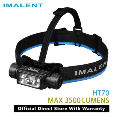IMALENT HT70 LED Headlamp 3500 Lumen Super Bright Headlamp Adjustable Flashlight