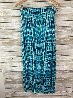 New Ana A New Approach Women's Xs Green Maxi Skirt Elastic Waist Rayon j249 - Image 1 of 4