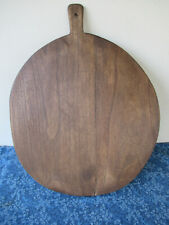 Round Dough Pastry Board, 24" Long x 19" Diameter Vintage Primitive Country