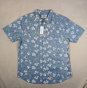 Nixon XL Mens Shirt Slim NWT Casual Floral - Picture 1 of 12