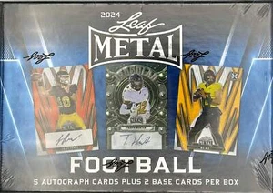 2024 Leaf Metal Football Sealed Hobby Box - Picture 1 of 2