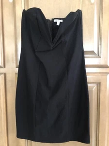 CHARLOTTE RUSSE Mini Abito Donna Nero Senza Spalline Bodycon ~ Taglia M - Foto 1 di 10