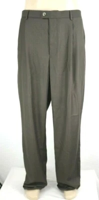 NUEVO Pantalones Van Heusen Studio Ajuste Preciso Geniales Hilados Doble Pliegue Talla 40x32 Foto 1 de 4