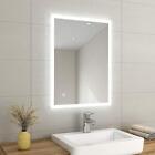 EMKE 600 X 800 mm LED Illuminated Bathroom Mirror with Lights and Demister Pa...