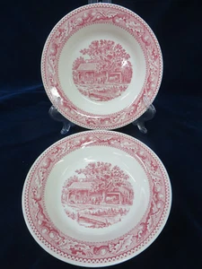 Royal Ironstone China Memory Lane Pink 8 3/8 Soup Salad Bowl 2 - Picture 1 of 5
