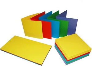 50 x TAMAÑO C6 TARJETAS EN BLANCO BRILLANTE 225gsm y SOBRES 100gsm TARJETA HACER ARTESANÍA 281 - Imagen 1 de 3
