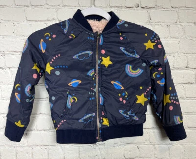 Tucker Tate Niñas Azul Rosa Reversible Chaqueta Abrigo Piel Sintética, Talla 4, Usado en Excelente Condición Foto 1 de 4