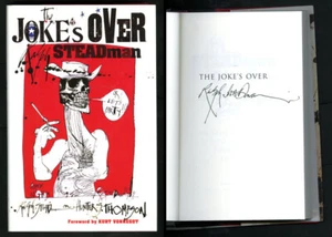 Ralph Steadman SIGNED The Jokes Over HC 1st Ed Hunter S Thompson PSA AUTOGRAPHED - Imagen 1 de 6