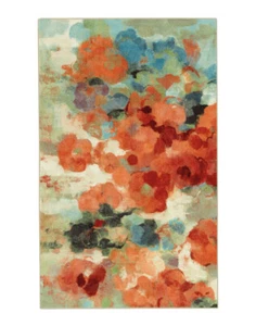 7x10 Mohawk Beige Floral Stained Faded Area Rug 12917 416 - Aprx 7' 6" x 10' - Picture 1 of 3