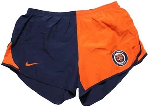 NIKE Womens 3" Tempo Detroit Tigers Running Shorts Navy Blue/Orange Sz M Defect - Picture 1 of 6