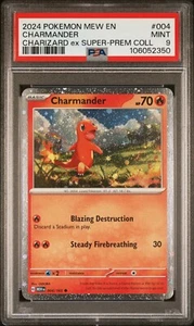 Charmander - 004/165 - Charizard ex Super Premium Collection - PSA 9 - Pokemon - Picture 1 of 2