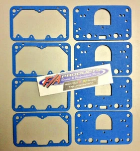 Holley Carburetors Float Bowl + Metering Block Blue Non Stick Gaskets 4 Each - Picture 1 of 1