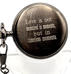 Danbury Pocket Watch "Love is not measured in moments but in timeless moments" - Picture 1 of 7