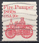 USA gestempelt Auto Oldtimer Feuerwehr Fahrzeug Pumpe 1860 Historisch / 13583