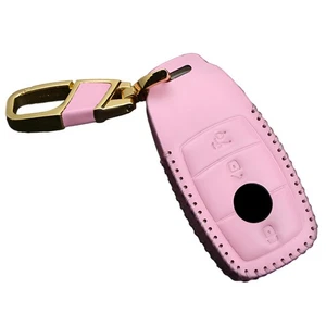 Car 3-Button Key Fob Cover Case Holder Keychain Fit For Benz A E C S Class - Picture 1 of 3