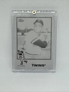 Harmon Killebrew Topps Archives 2015 Black Printing Plate 1/1 ***RARE** - Picture 1 of 4