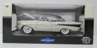 M2 Machines White 1957 Chevrolet 210 Hardtop R132 25-02 1:24 Scale - Image 1 of 4