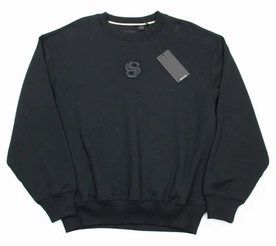 BOSS Sweatshirt Mens Small Black Cotton Crewneck Soleri 10 AN Pullover - Image 1 of 4