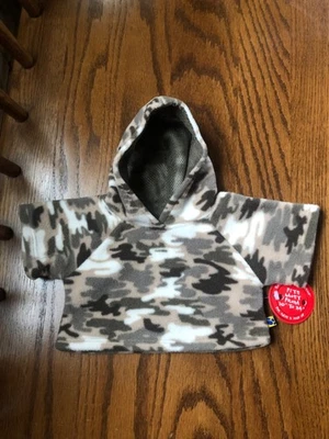 Pulôver Build a Bear Workshop camuflado com capuz BAB laranja - Novo com etiquetas! - Imagem 1 de 2