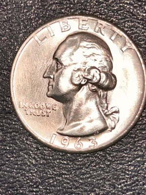 1963 Washington Qtr ,unc, DDO FS-101, great luster - Image 1 of 2