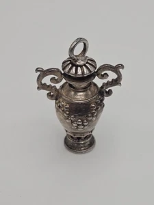 Vintage Sterling Silber Griechisches Design Parfüm Flakon Verdienen Anhänger - Bild 1 von 15